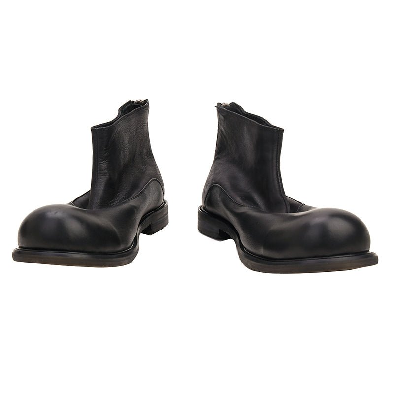 Vintage leather large toe high - top leather shoes - LiveTrendsX