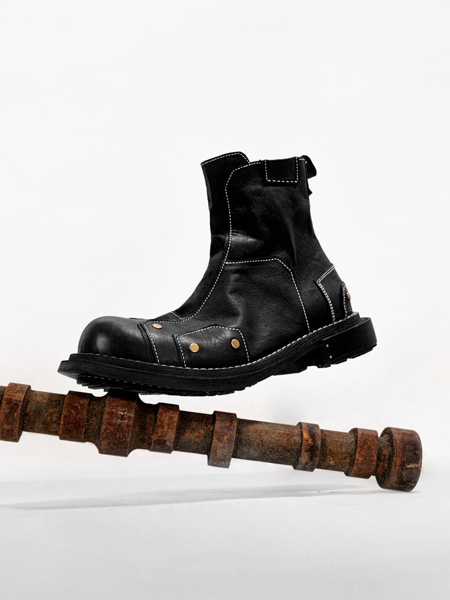 Wear - resistant heightening martin boots retro high - top leather men shoes - LiveTrendsX