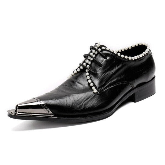 Wedding Party Shoes with Metal Tip Men's Oxfords Plus Size - LiveTrendsX