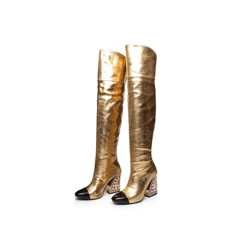 Women Catwalk Style With Pearl Large Size Shoes - LiveTrendsX