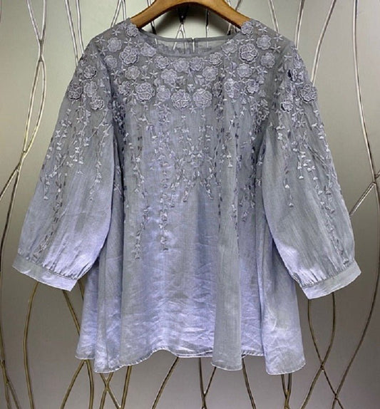 Women O - Neck Casual Loose Tops Blouse - LiveTrendsX