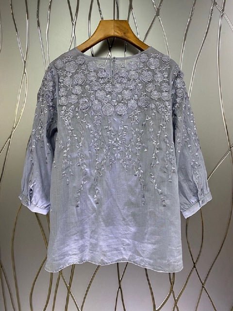 Women O - Neck Casual Loose Tops Blouse - LiveTrendsX