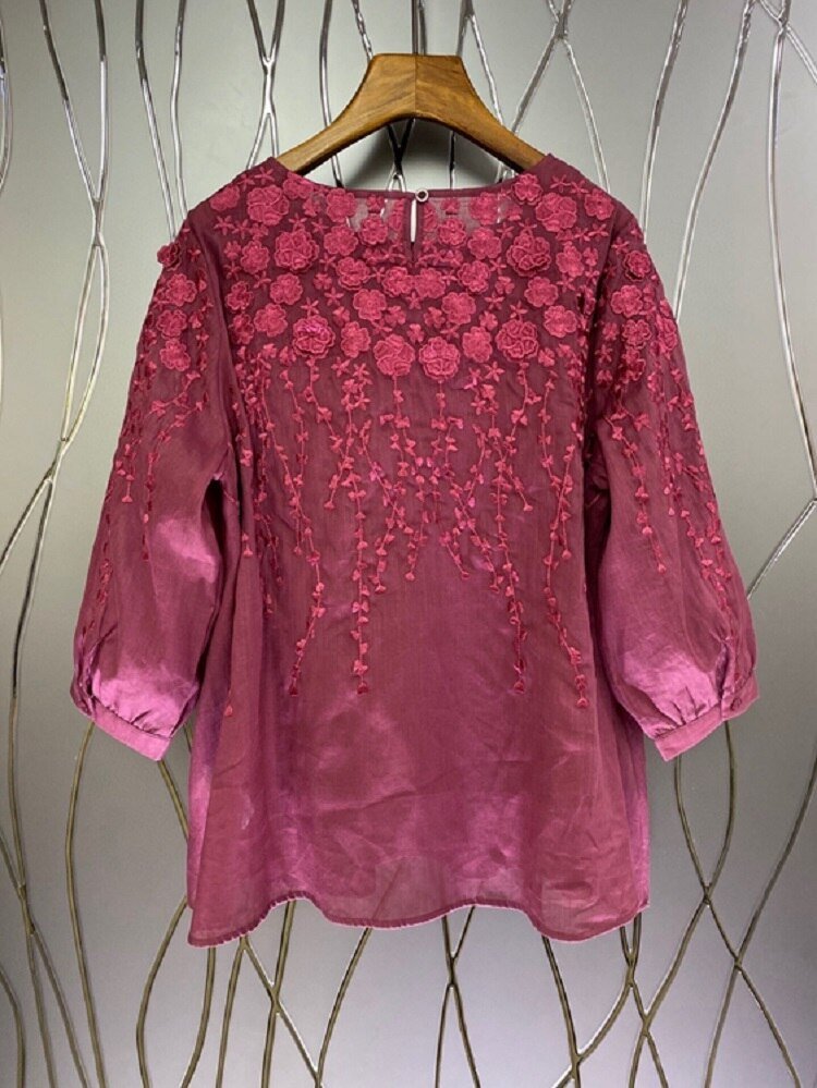 Women O - Neck Casual Loose Tops Blouse - LiveTrendsX