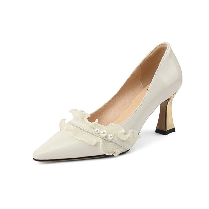 Women Party Pointed Toe Shallow High Heels Pumps - LiveTrendsX