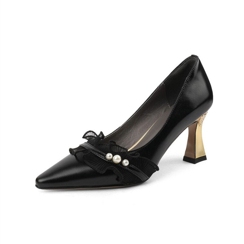 Women Party Pointed Toe Shallow High Heels Pumps - LiveTrendsX