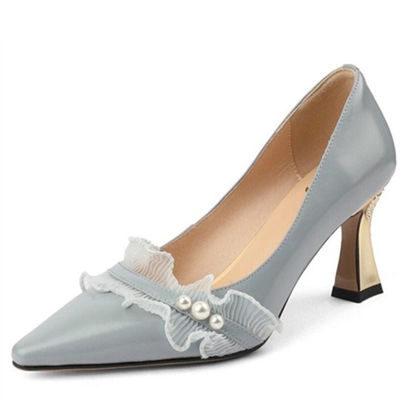 Women Party Pointed Toe Shallow High Heels Pumps - LiveTrendsX