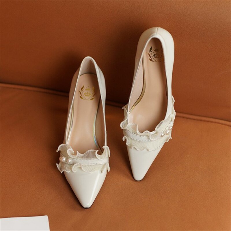 Women Party Pointed Toe Shallow High Heels Pumps - LiveTrendsX