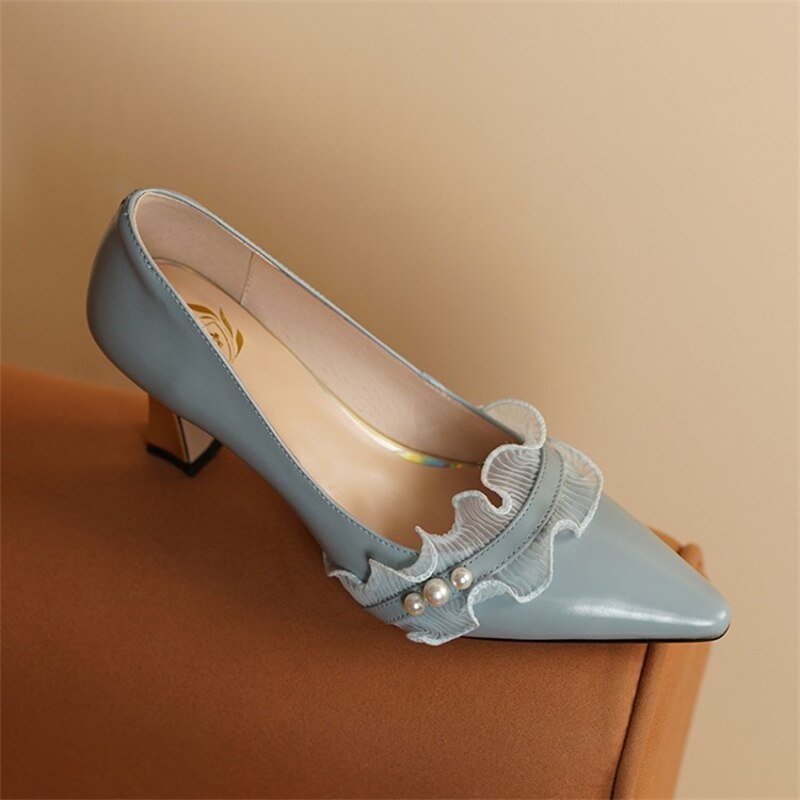Women Party Pointed Toe Shallow High Heels Pumps - LiveTrendsX