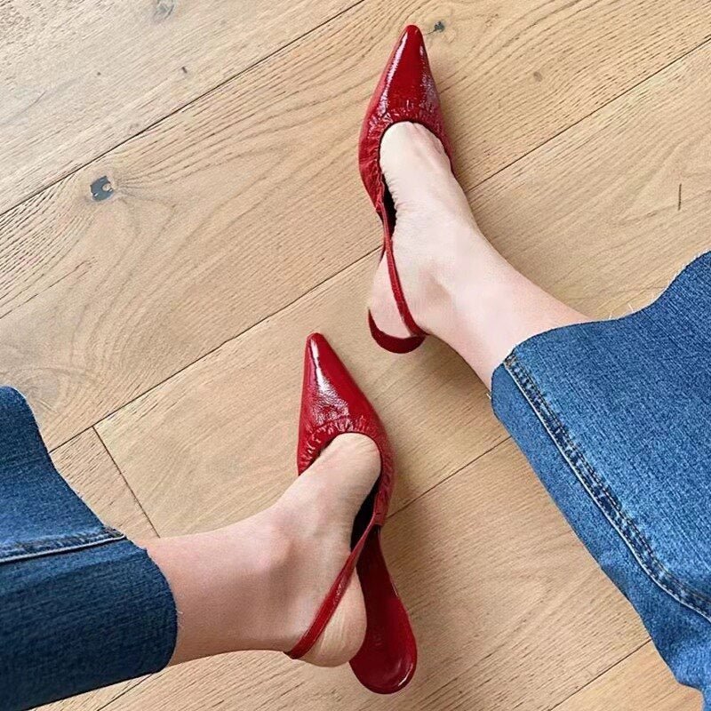 Women sandals heels pointy head shoes ladies - LiveTrendsX